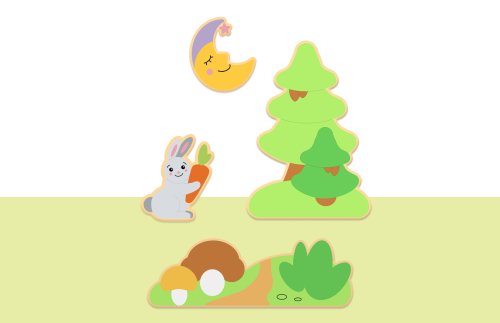 Комплект декораций "У елки" 51824