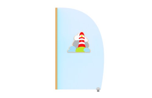 Перегородка "Маяк в шторм" 60х104 см 52329