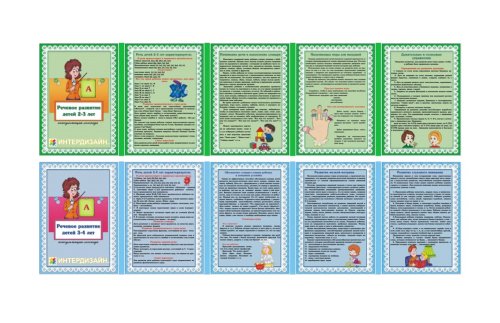 Двухсторонняя папка-передвижка "Речевое развитие 2-3, 3-4 лет" Н1709