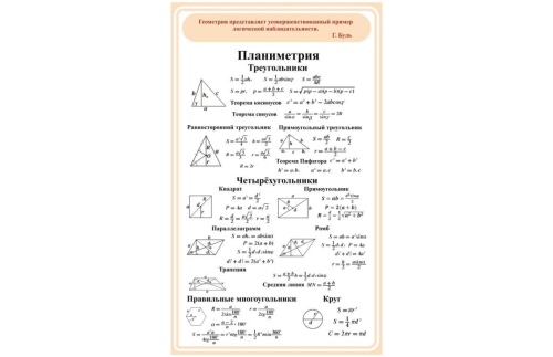 Стенд Планиметрия Н2324-5