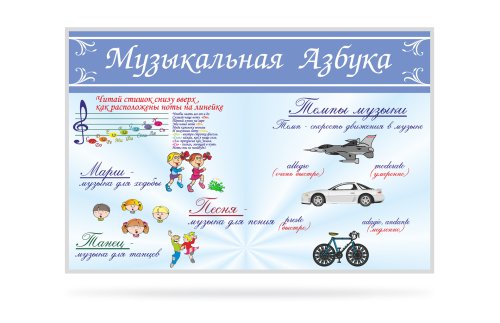Стенд Музыкальная азбука Н2321-8