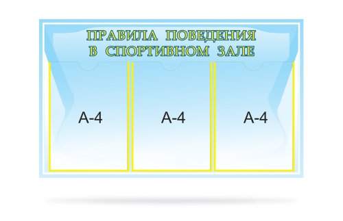 Стенд Правила поведения в спортивном зале Н2320-7
