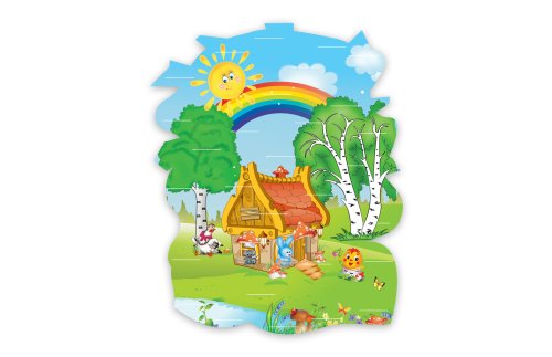 Cтенд для поделок "Теремок" (на 30 полочек) 5285