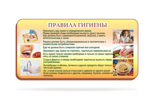 Стенд "Правила гигиены" 6927