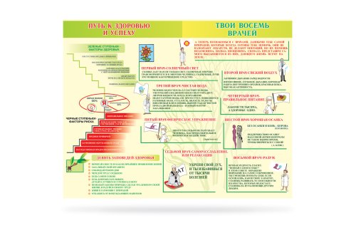 Стенд "Путь к здоровью и успеху" 8156