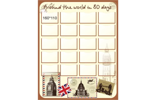 Стенд "Around the world in 80 days" 8210