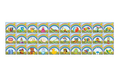 Комплект наклеек Радуга (30 шт) Н1097