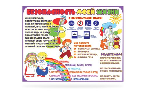 Стенд Безопасность моей жизни 00036Р