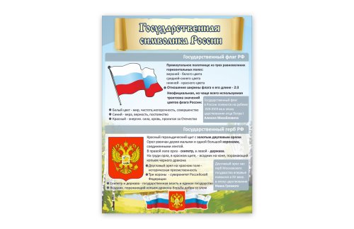 Стенд "Государственная символика России" 8847