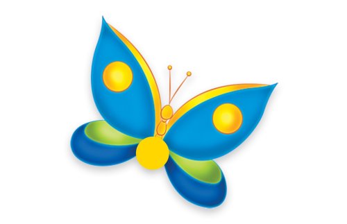 Крепление для рисунка "Бабочка" 4236