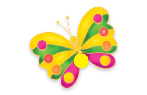 Крепление для рисунка "Бабочка" 4237