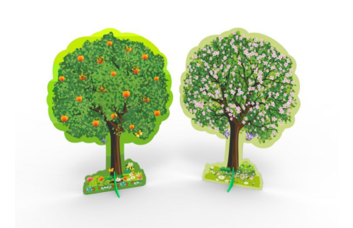 Декорация двусторонняя "Дерево (весна/лето)" 9654