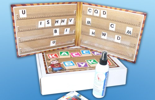 Методическое пособие Наборное полотно с кассой букв для изучения английского языка ДС0077