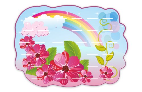 Стенд для поделок "Огоньки" (на 25 работ) 9786