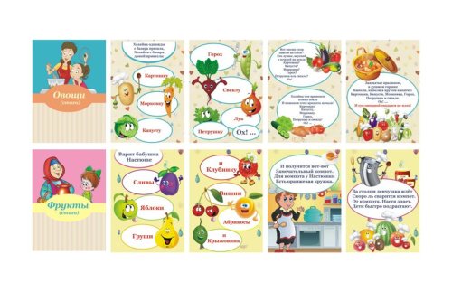 Папка-передвижка "Овощи/Фрукты" 10424
