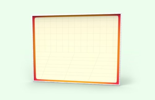 Магнитно-маркерная доска "Клетка+линейка" 10723