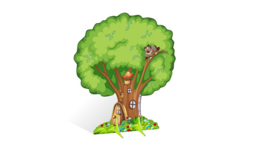 Декорация "Дерево-дом" 10817