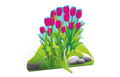 Декорация для детского сада "Розовые тюльпаны" 10830