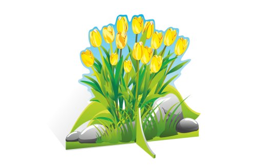 Декорация для утренников "Желтые тюльпаны" 10829