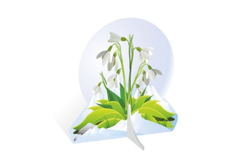 Декорация для утренников "Подснежники" 10832