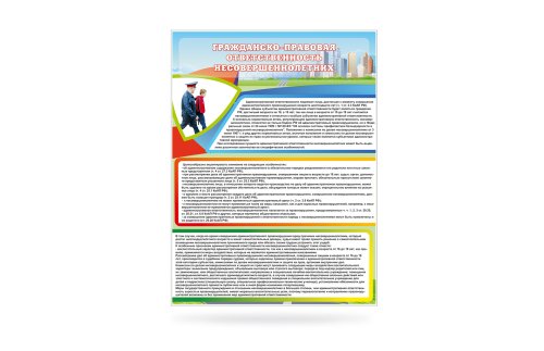 Стенд "Гражданско-правовая ответственность несовершеннолетних" 11054