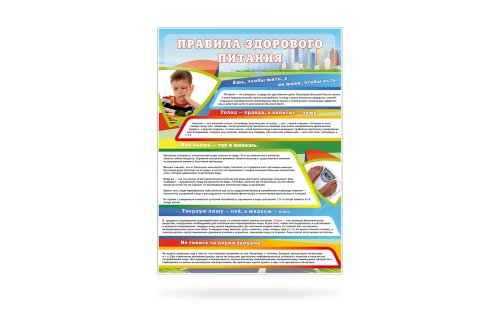 Стенд "Правила здорового питания" 11061
