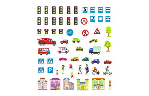 Комплект магнитов для изучения пдд 11305