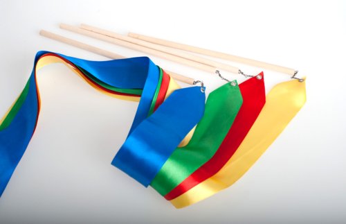 Лента на палочке с вертлюгом цветн.(набор 10шт) 0А-00000162