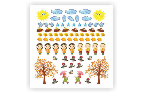 Комплект наклеек "Осень" 13251