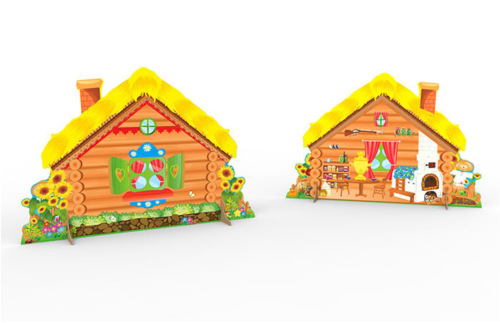 Декорация "Избушка" 2-х сторонняя 13286