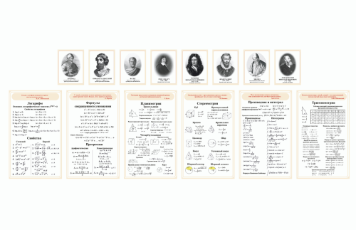 Комплект стендов для кабинета математики Н2324к