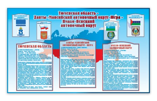 Стенд "Государственная символика Тюменской области" 14180
