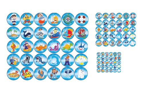 Комплект маркировочных наклеек "Море" 14290