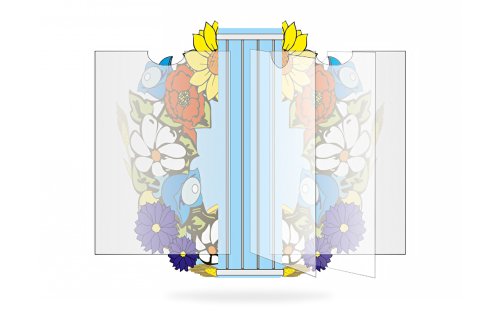 Перекидная система "Цветы" 16568