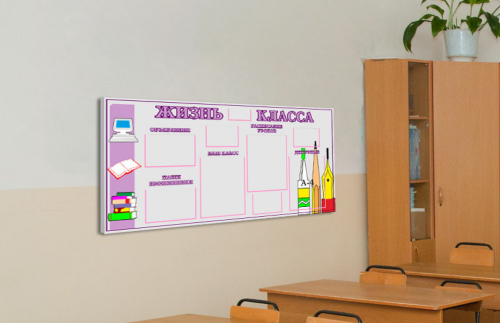 Эко-стенд на холсте "Жизнь класса" к2702К