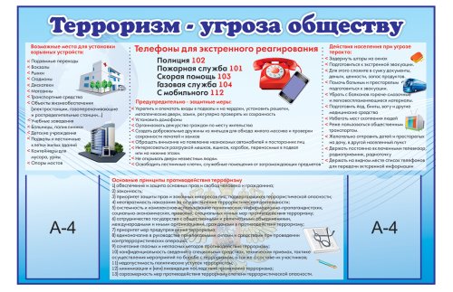 Стенд "Терроризм- угроза обществу" 31201