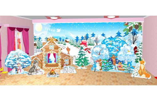 Набор новогодних декораций - "В гостях у сказки" 33614