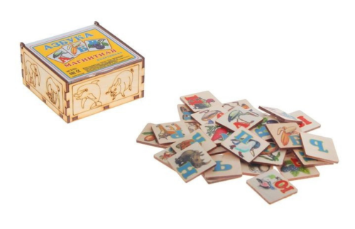 Магнитная азбука в картинках в коробке 1662055