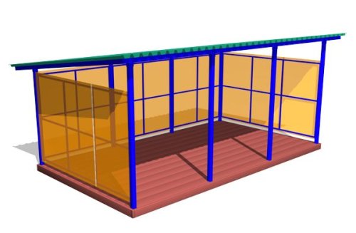 Теневой навес ТНПО 3.6 ТН047Z