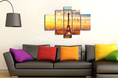 Модульная картина "Солнечный Париж" 17356