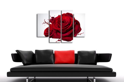 Модульная картина "Алые розы" 17416