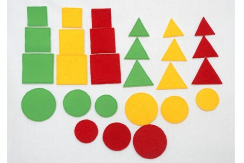 Дидактический набор на липучках "Геометрические фигуры" 009.07