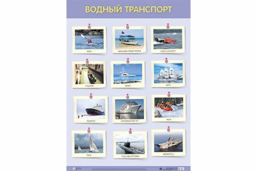Плакат Водный транспорт МС10806