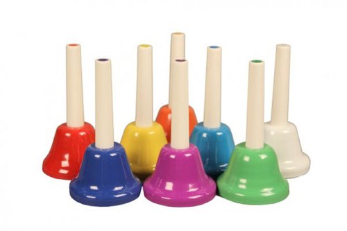 Набор цветных ручных колокольчиков FLIGHT FBELL-8H 36193Д