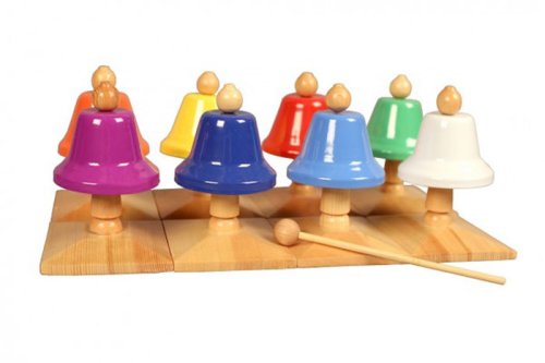 Набор цветных колокольчиков FLIGHT FBELL-8S на подставке 36194Д