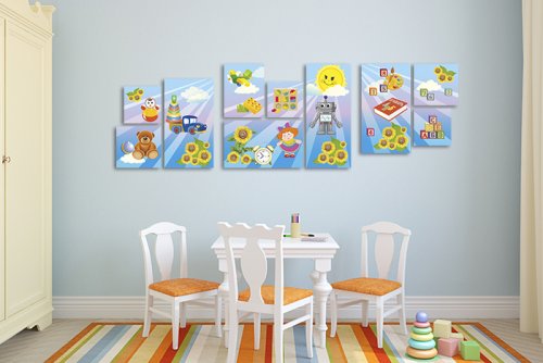 Модульная картина "Счастливое детство"  36780