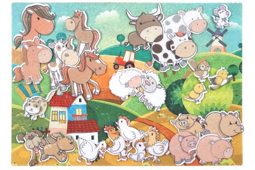 Домашние животные с игровым полем фетр LIP1126