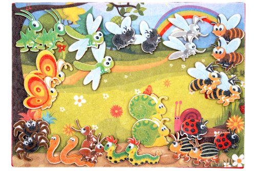 Насекомые с игровым полем фетр LIP1133