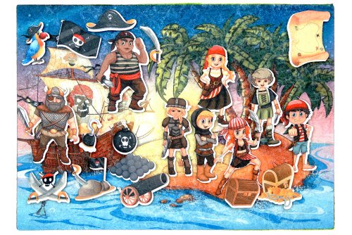 Пираты с игровым полем фетр LIP1135