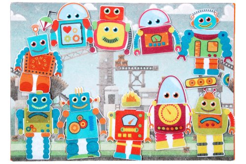 Робот-конструктор с игровым полем фетр LIP1139